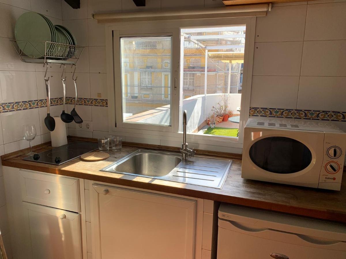 Ferienwohnung Stunning Attic With Private Terrace And Parking Optional Sevilla Exterior foto
